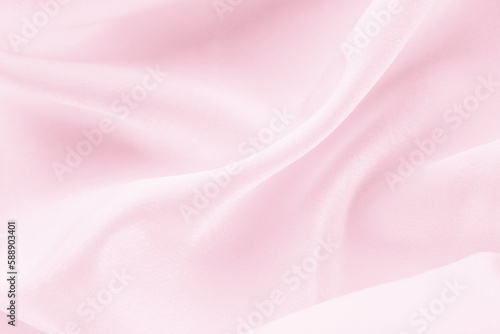 folds of pink silk fabric texture background
