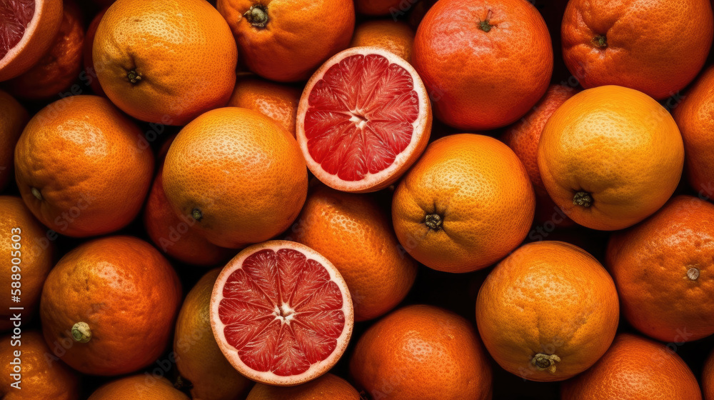 grapefruit as close up created with Generative AI technology grapefruit as close up created with Generative AI technology
