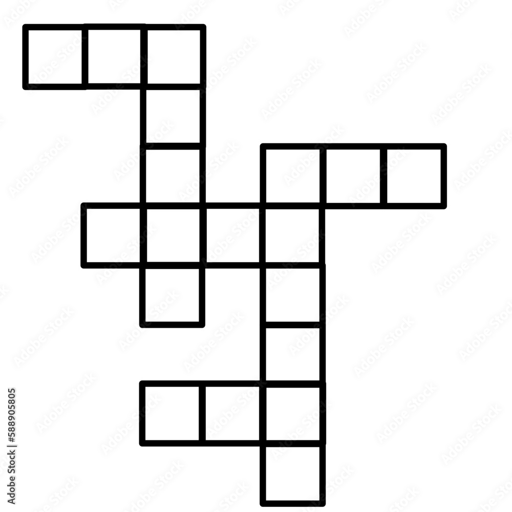 Crossword Icon Line without shape Crossword Icon Line without shape