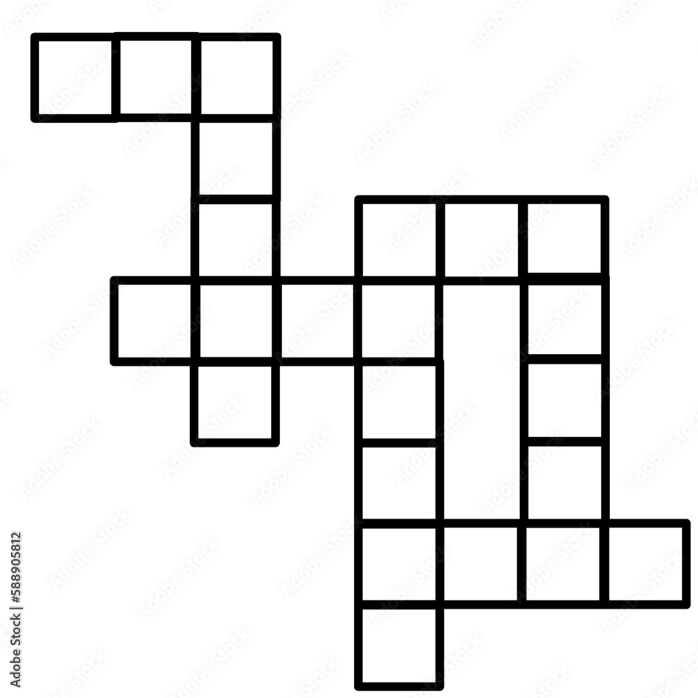 Crossword Icon Line without shape Crossword Icon Line without shape