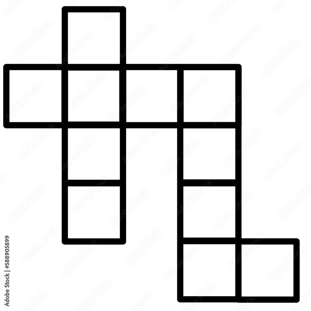 Crossword Icon Line without shape Crossword Icon Line without shape