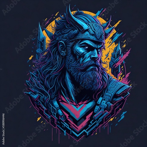 Thor t-shirt Art generative AI
