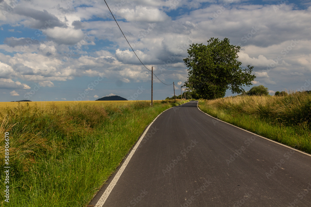 Rural road near Duba, Czech Republic