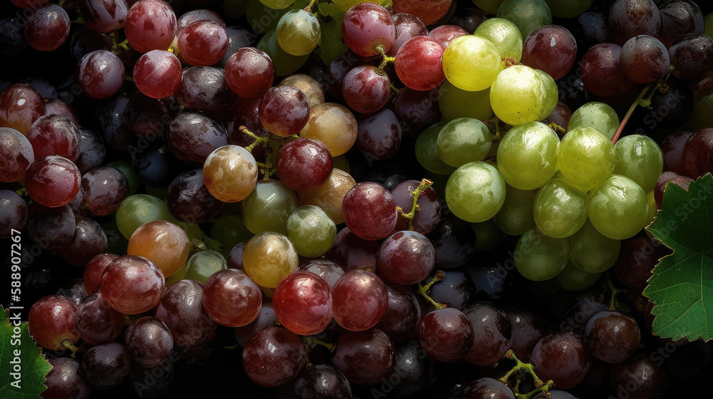 bunch of grapes created with Generative AI technology bunch of grapes created with Generative AI technology