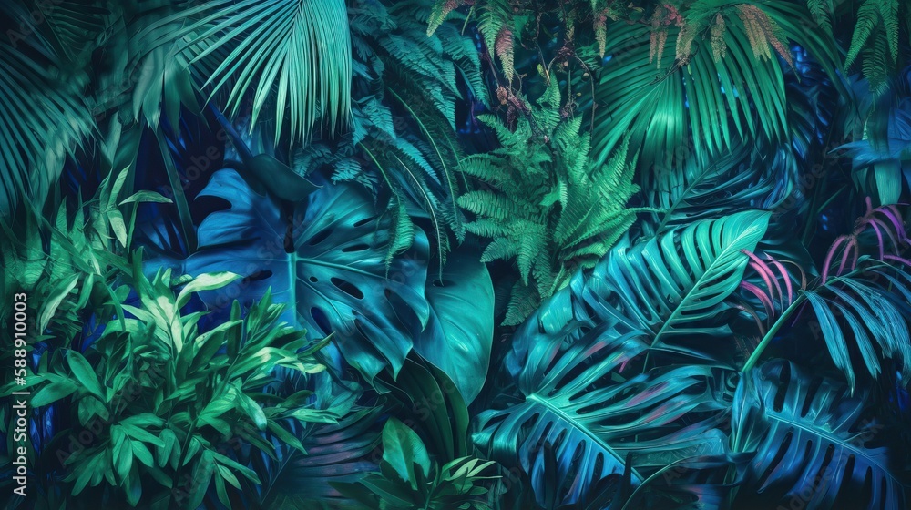 Lush Greens Swirling Vibrant Colors Texture Background for Nature-Inspired Projects Generative AI	