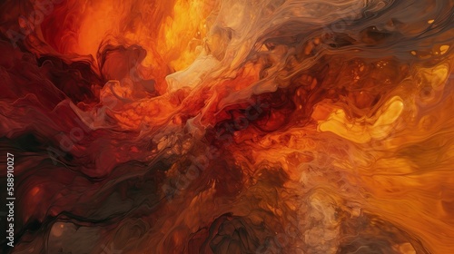 Warm Tones Swirling Vibrant Colors for Creative Texture Background Generative AI 