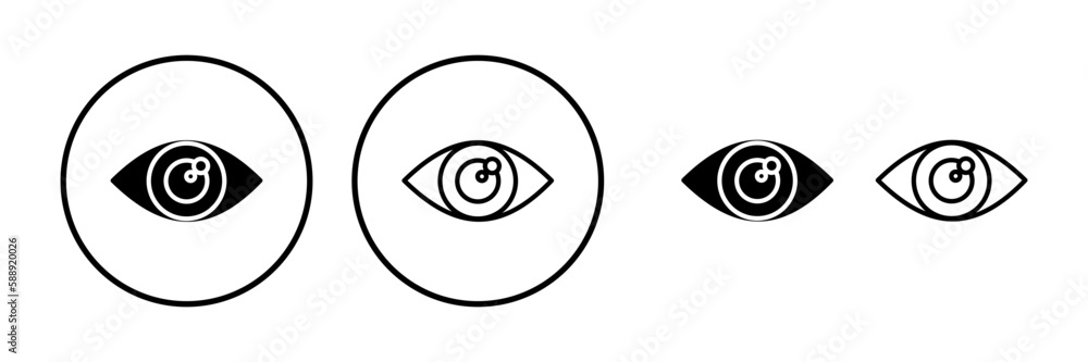 Eye icon. Look and Vision icon. Eye vector icon Eye icon. Look and Vision icon. Eye vector icon