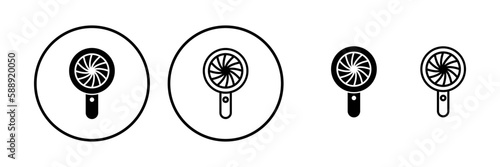 Fan icon vector. blower icon. propeller. ceiling