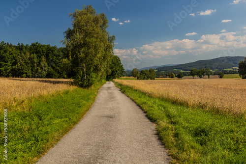 Rural landscape near Kremze village  Czech Republic