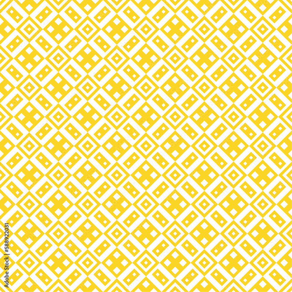 Seamless yellow abstract geometric pattern on white background Vector Seamless yellow abstract geometric pattern on white background Vector