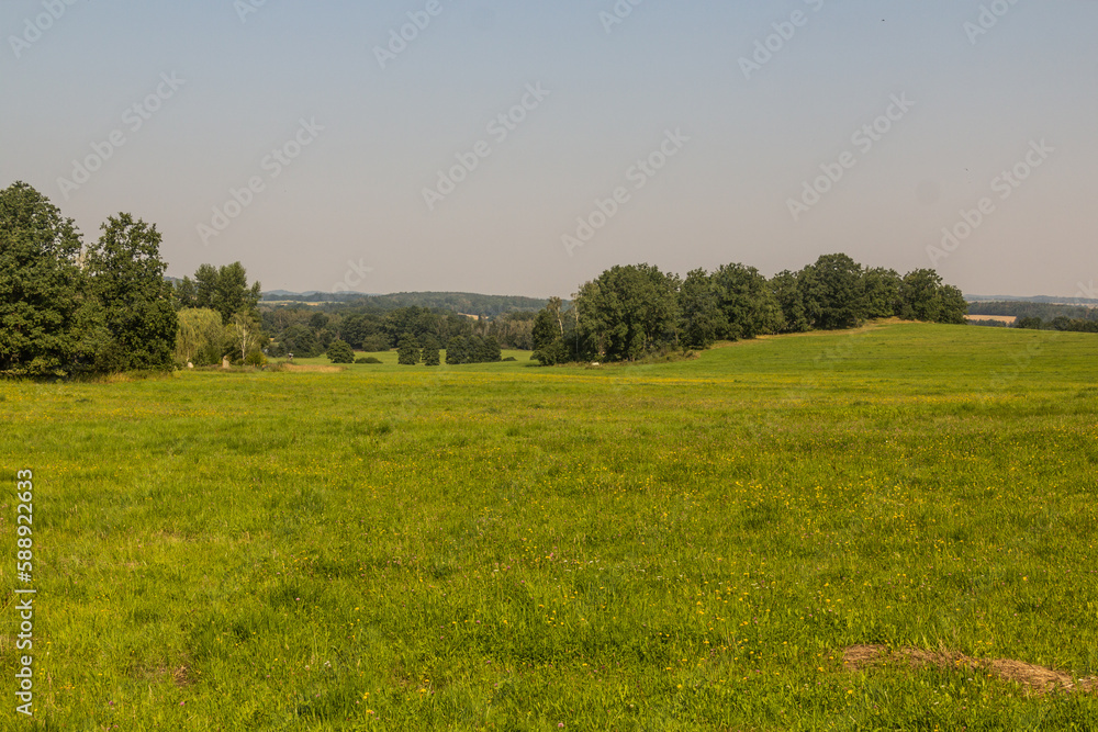 Rural landscape near Holasovice village, Czech Republic