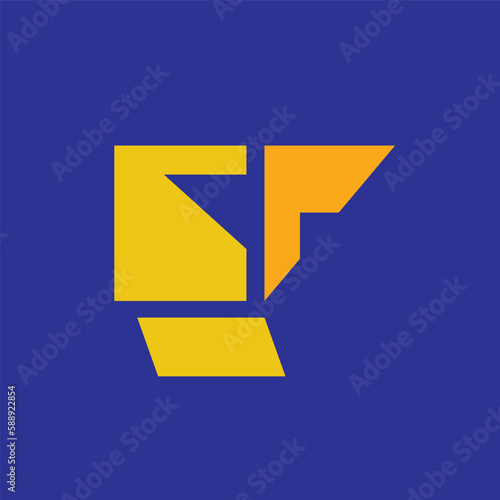 GR colorful monogram vector logo isolated on blue background. Geometric shapes logo. Suitable for personal, brand, event, industrial, product, business, and company. Free Download GR colorful monogram vector logo isolated on blue background. Geometric shapes logo. Suitable for personal, brand, event, industrial, product, business, and company. - GFXLoad