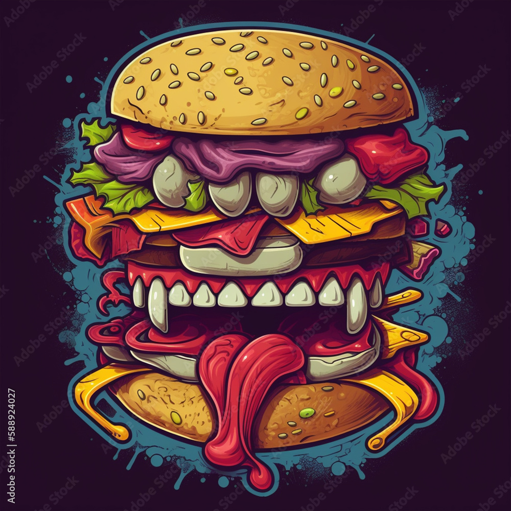 Crazy Cheeseburger monster Crazy Cheeseburger monster