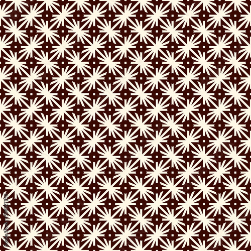 Geometric seamless pattern. Simple surface print.Thorn motif ornament. Minimal geo modern background
