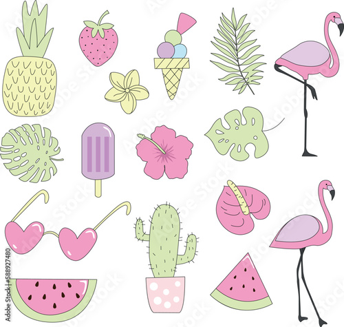 set of summer collections draws 