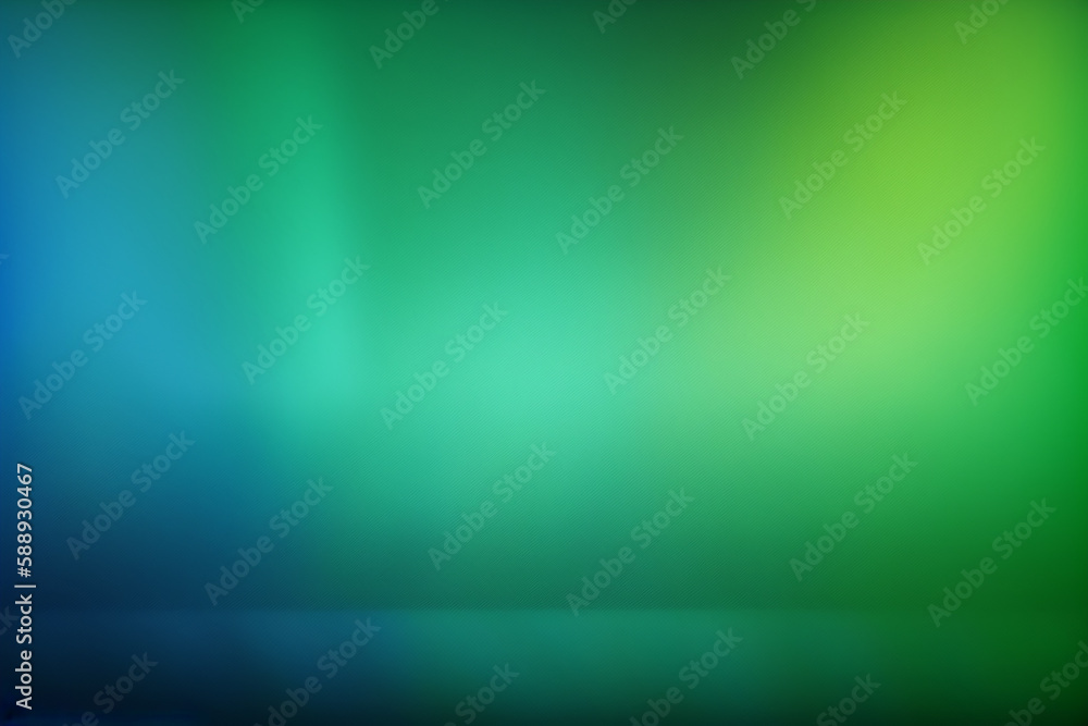 Blue and shades of green vertical gradient background. Generative AI