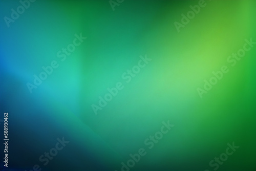 Blue and green abstract vertical gradient background. Generative AI