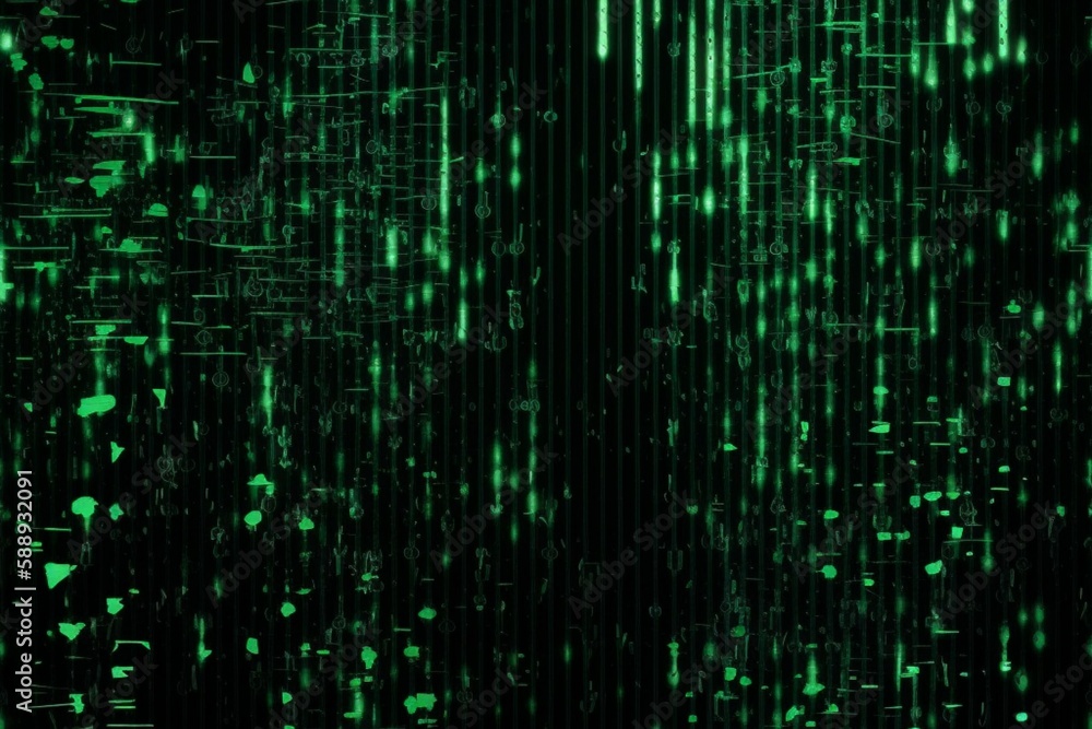 Green Code Rain Digital Rain Cyber Tech Techy Technology, Cyber Rain, Nerdy, Geeky, Black, Green, Neon, Lights, Computer, software, technological, Matrix, generative ai illustrations, Green Code Rain Digital Rain Cyber Tech Techy Technology, Cyber Rain, Nerdy, Geeky, Black, Green, Neon, Lights, Computer, software, technological, Matrix, generative ai illustrations,