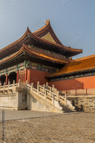 Gate of the Supreme Harmony in the Forbidden City in Beijing, China