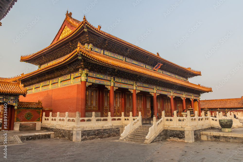 Palace of Longevity and Health in the Forbidden City in Beijing, China Palace of Longevity and Health in the Forbidden City in Beijing, China