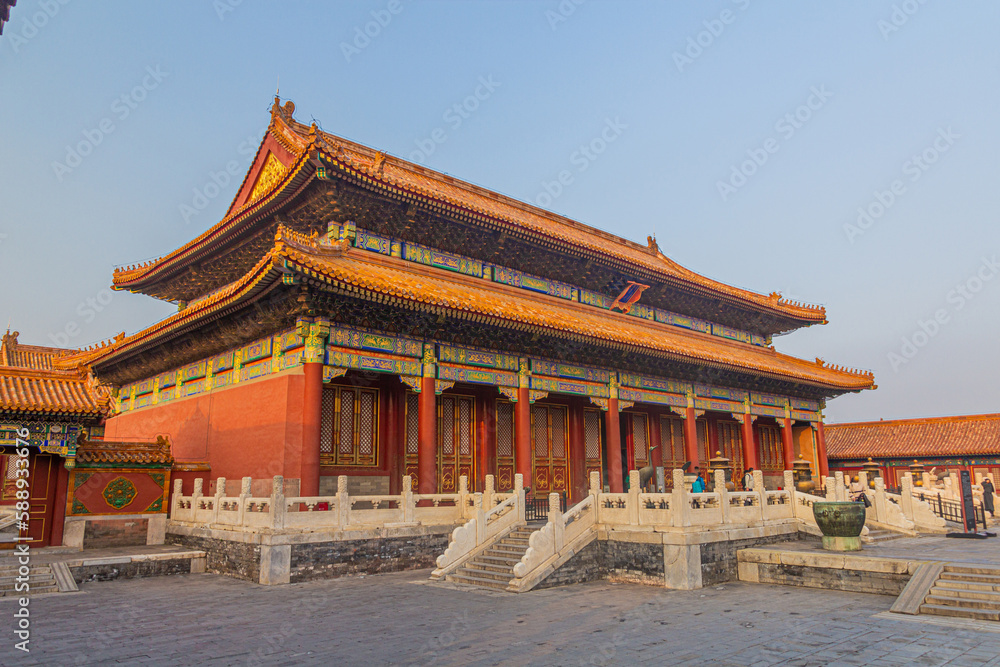 Palace of Longevity and Health in the Forbidden City in Beijing, China Palace of Longevity and Health in the Forbidden City in Beijing, China