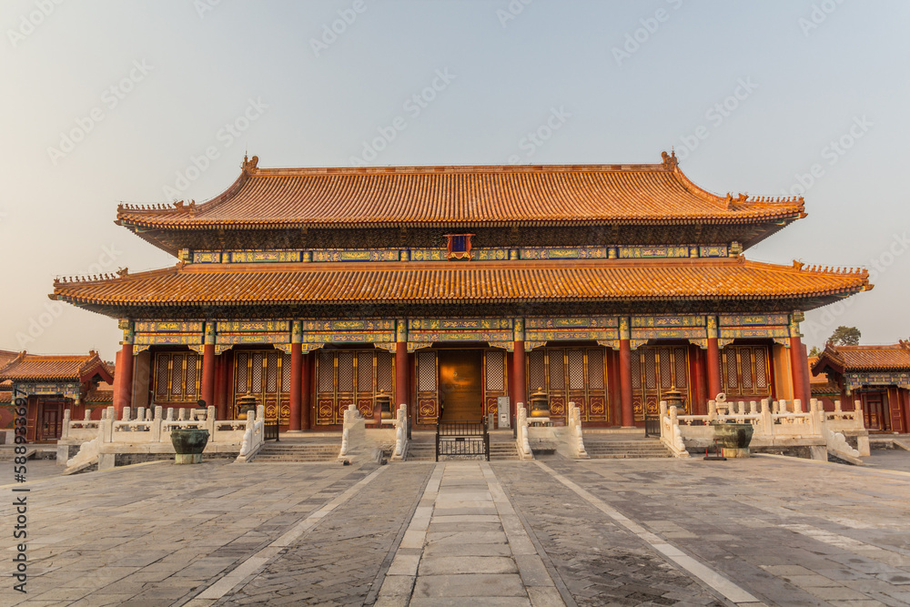 Palace of Compassion and Tranquility in the Forbidden City in Beijing, China Palace of Compassion and Tranquility in the Forbidden City in Beijing, China