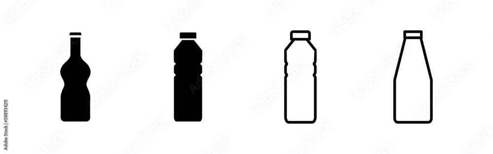 Bottle icon vector for web and mobile app. bottle sign and symbol Bottle icon vector for web and mobile app. bottle sign and symbol