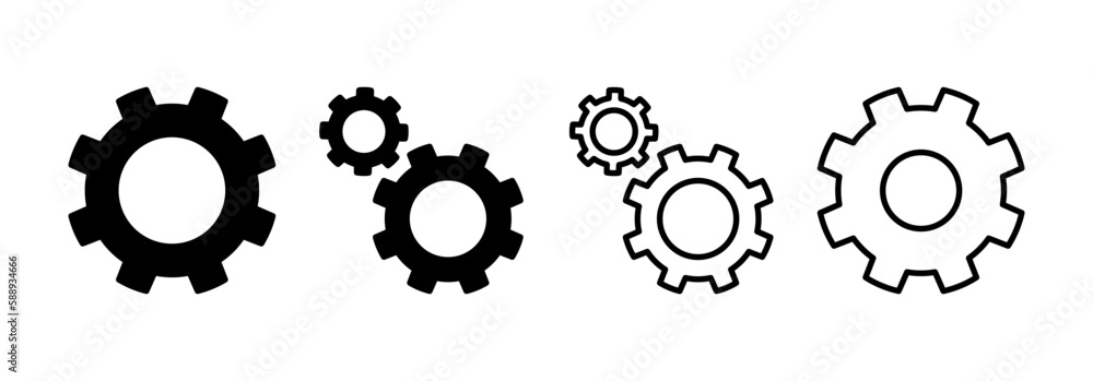 setting Icon vector for web and mobile app. Cog settings sign and symbol. Gear Sign setting Icon vector for web and mobile app. Cog settings sign and symbol. Gear Sign