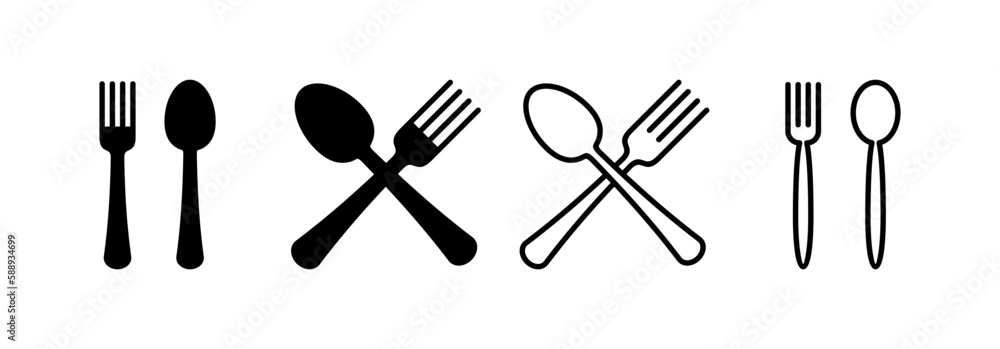 spoon and fork icon vector for web and mobile app. spoon, fork and knife icon vector. restaurant sign and symbol spoon and fork icon vector for web and mobile app. spoon, fork and knife icon vector. restaurant sign and symbol
