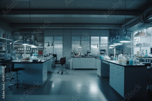 Medical theme, laboratory testing and research scene