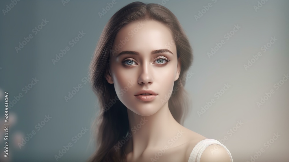 白人の美しい女性モデル・女優 Stock Illustration | Adobe Stock
