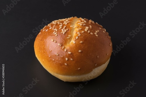 delicious sesame seed bun. Generative AI