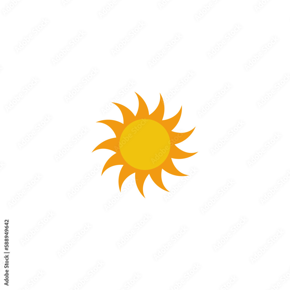 Illustration of sun vector design Illustration of sun vector design