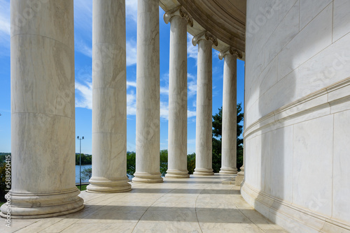 Canvas Print Exterior View of Jefferson Memorial in Washington DC