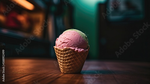 Ice Cream cone cup - AI Generated