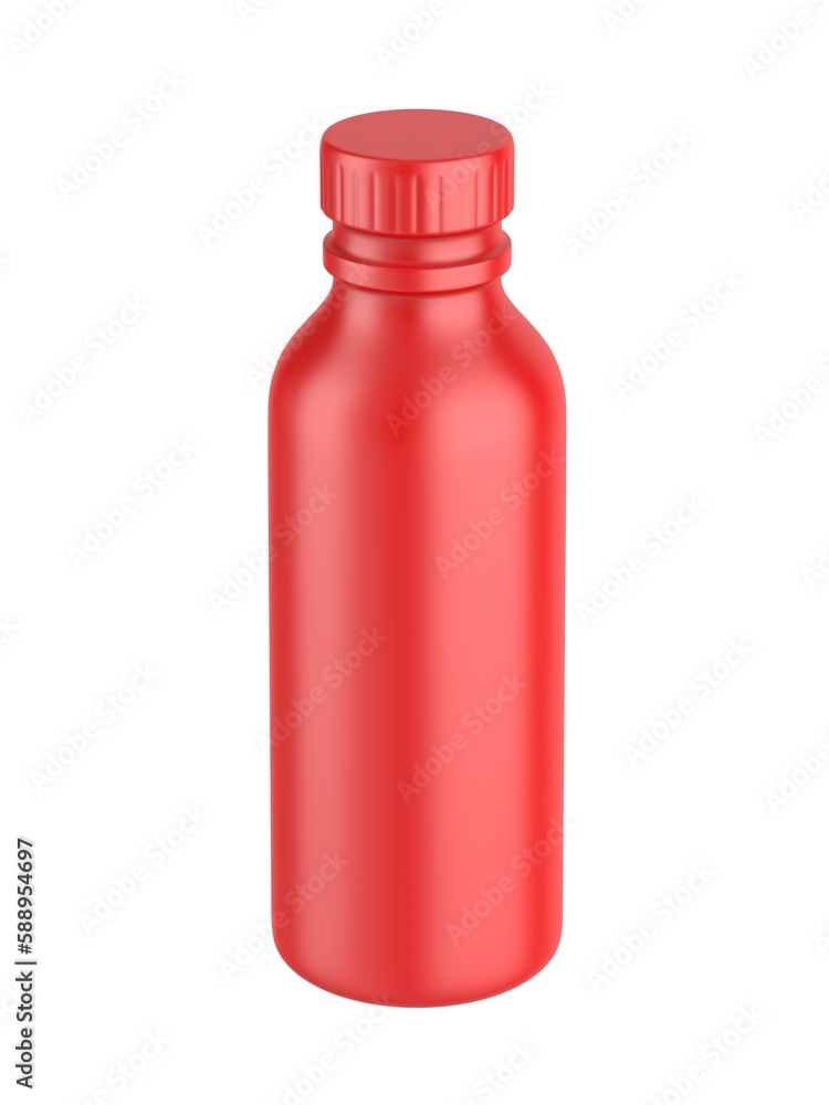 Blank plastic drink bottle with shrink sleeve label for mockup and branding, 3d render illustration. Blank plastic drink bottle with shrink sleeve label for mockup and branding, 3d render illustration.