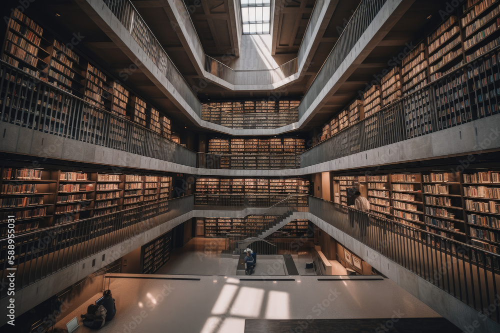 Modern library. Generative AI