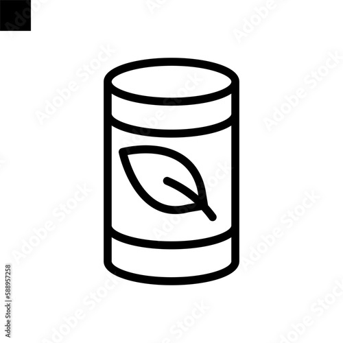 Barrel icon line style vector
