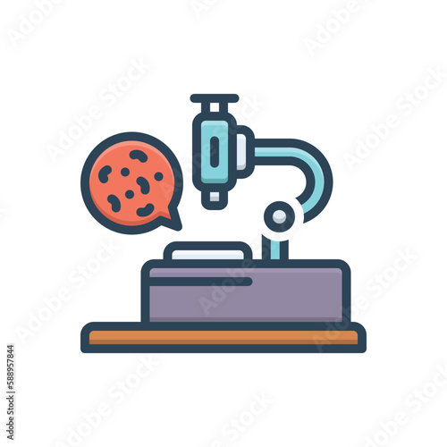 Photos Color illustration icon for clarity