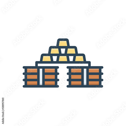 Color illustration icon for commodity 