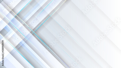 Modern white abstract presentation background with stripes lines