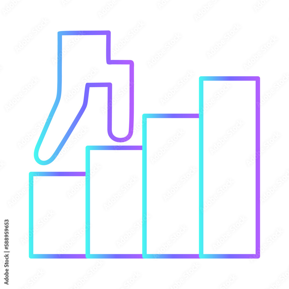 Career business people icon with purple blue outline style. business, break, office, smiling, people, businesswoman, discussion. Vector Illustration Career business people icon with purple blue outline style. business, break, office, smiling, people, businesswoman, discussion. Vector Illustration