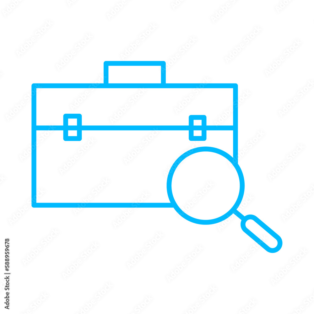 Job portal business people icon with blue outline style. business, break, office, smiling, people, businesswoman, discussion. Vector Illustration Job portal business people icon with blue outline style. business, break, office, smiling, people, businesswoman, discussion. Vector Illustration