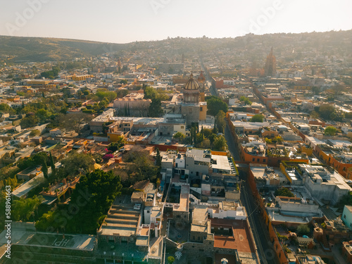 Panoramic aerial view of San Miguel de Allende  mexico
