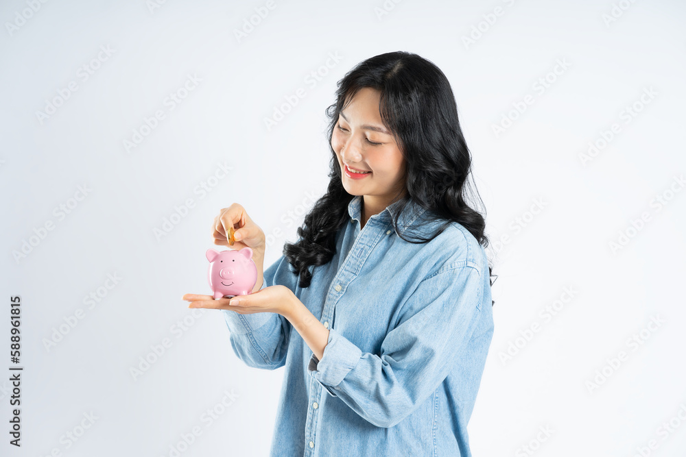 beautiful asian girl image on white background beautiful asian girl image on white background