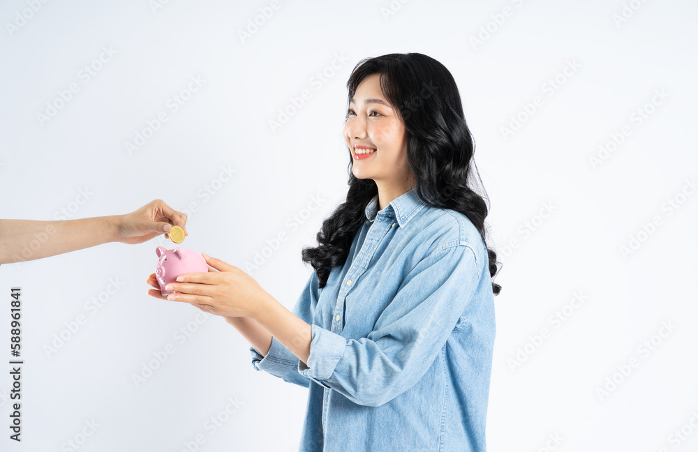 beautiful asian girl image on white background beautiful asian girl image on white background