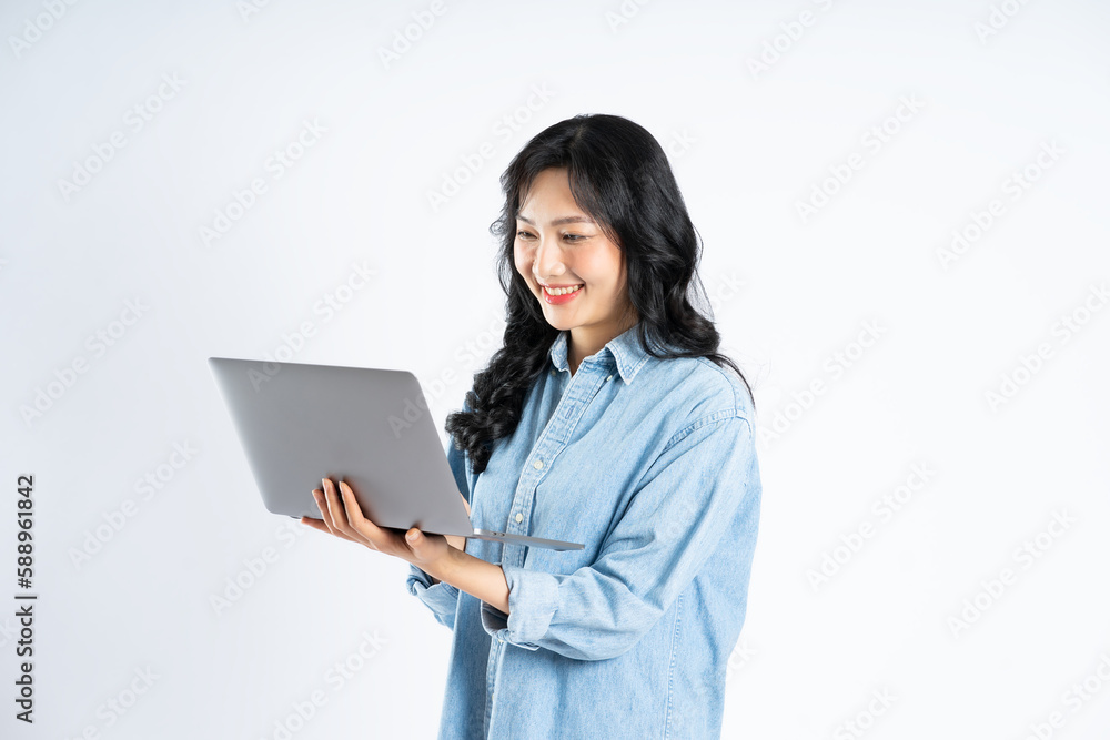beautiful asian girl image on white background beautiful asian girl image on white background