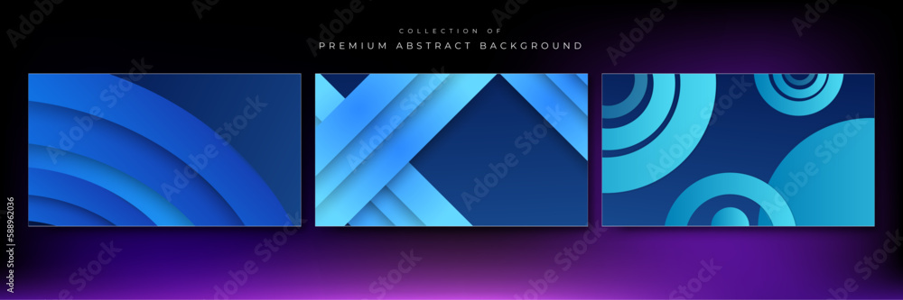 Vector abstract geometric shapes background
