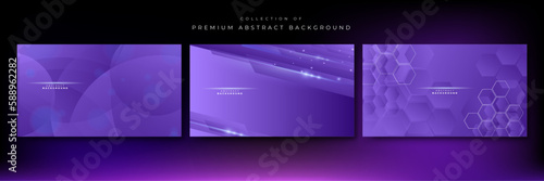 Vector gradient dynamic purple lines background
