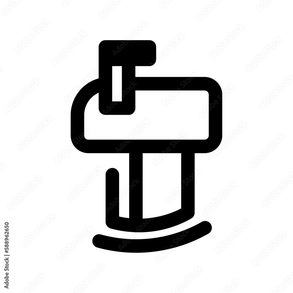 Mail real estate icon with black outline style. home, furniture, house, estate, apartment, architecture, real. Vector Illustration. Vector Illustration Mail real estate icon with black outline style. home, furniture, house, estate, apartment, architecture, real. Vector Illustration. Vector Illustration